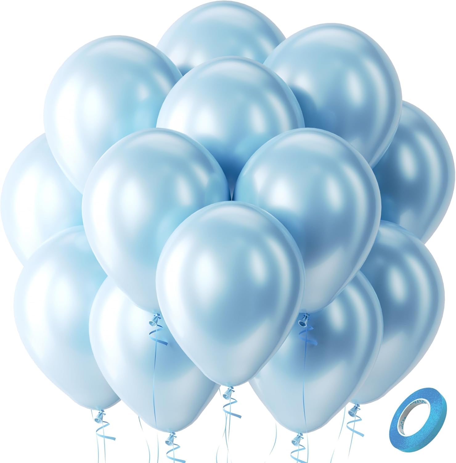 Bezente Assorted Latex Rainbow Balloons 100 Pack 12 inch - Image 59