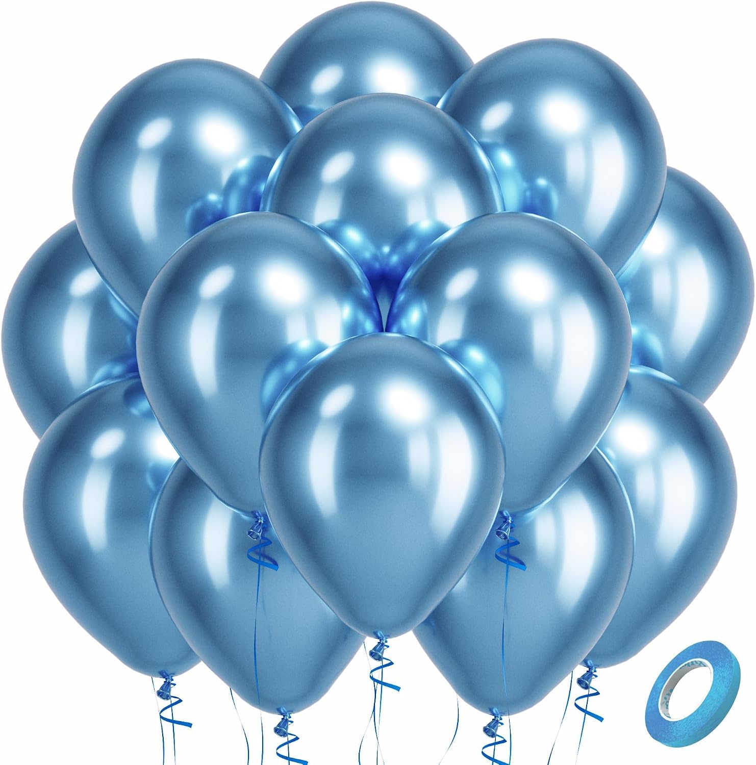 Bezente Assorted Latex Rainbow Balloons 100 Pack 12 inch - Image 158