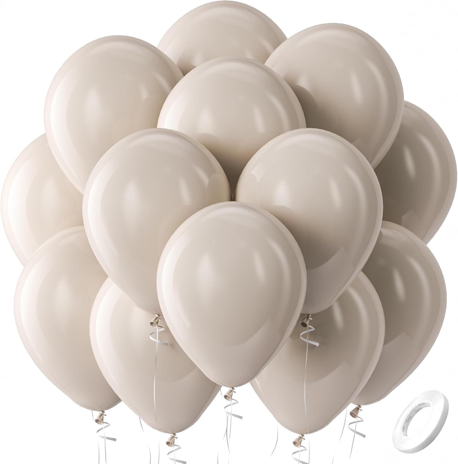 Bezente Assorted Latex Rainbow Balloons 100 Pack 12 inch - Image 186