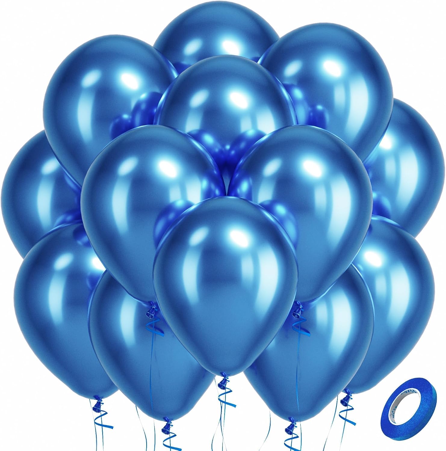 Bezente Assorted Latex Rainbow Balloons 100 Pack 12 inch - Image 210
