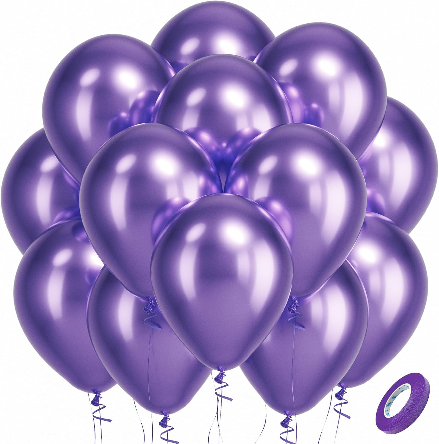 Bezente Assorted Latex Rainbow Balloons 100 Pack 12 inch - Image 191