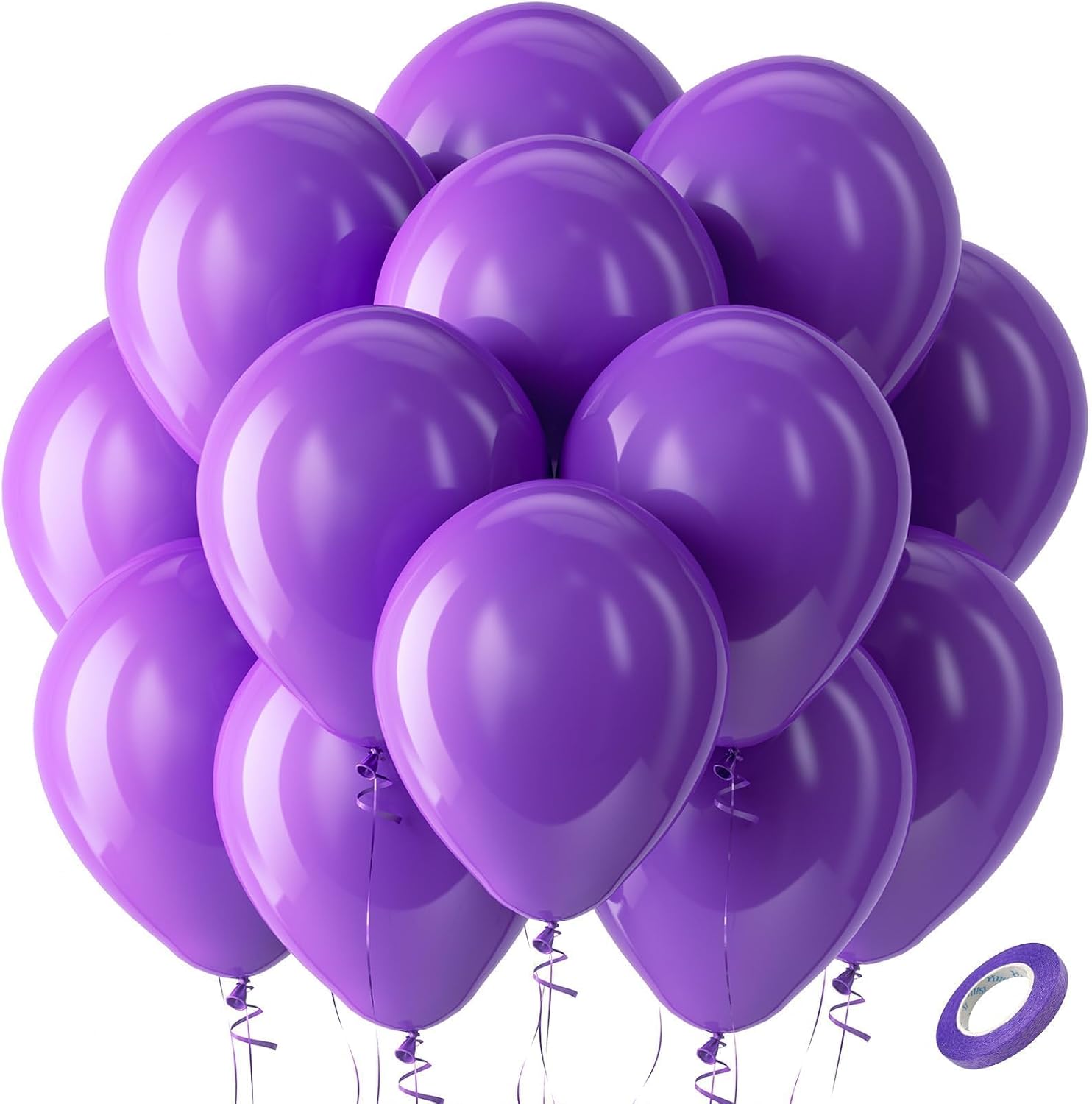 Bezente Assorted Latex Rainbow Balloons 100 Pack 12 inch - Image 139