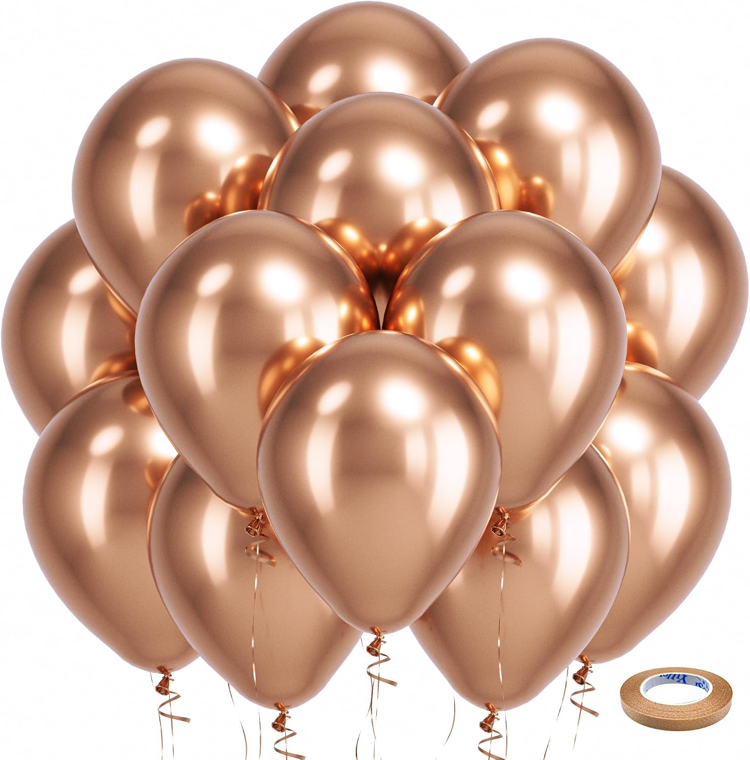 Bezente Assorted Latex Rainbow Balloons 100 Pack 12 inch - Image 194