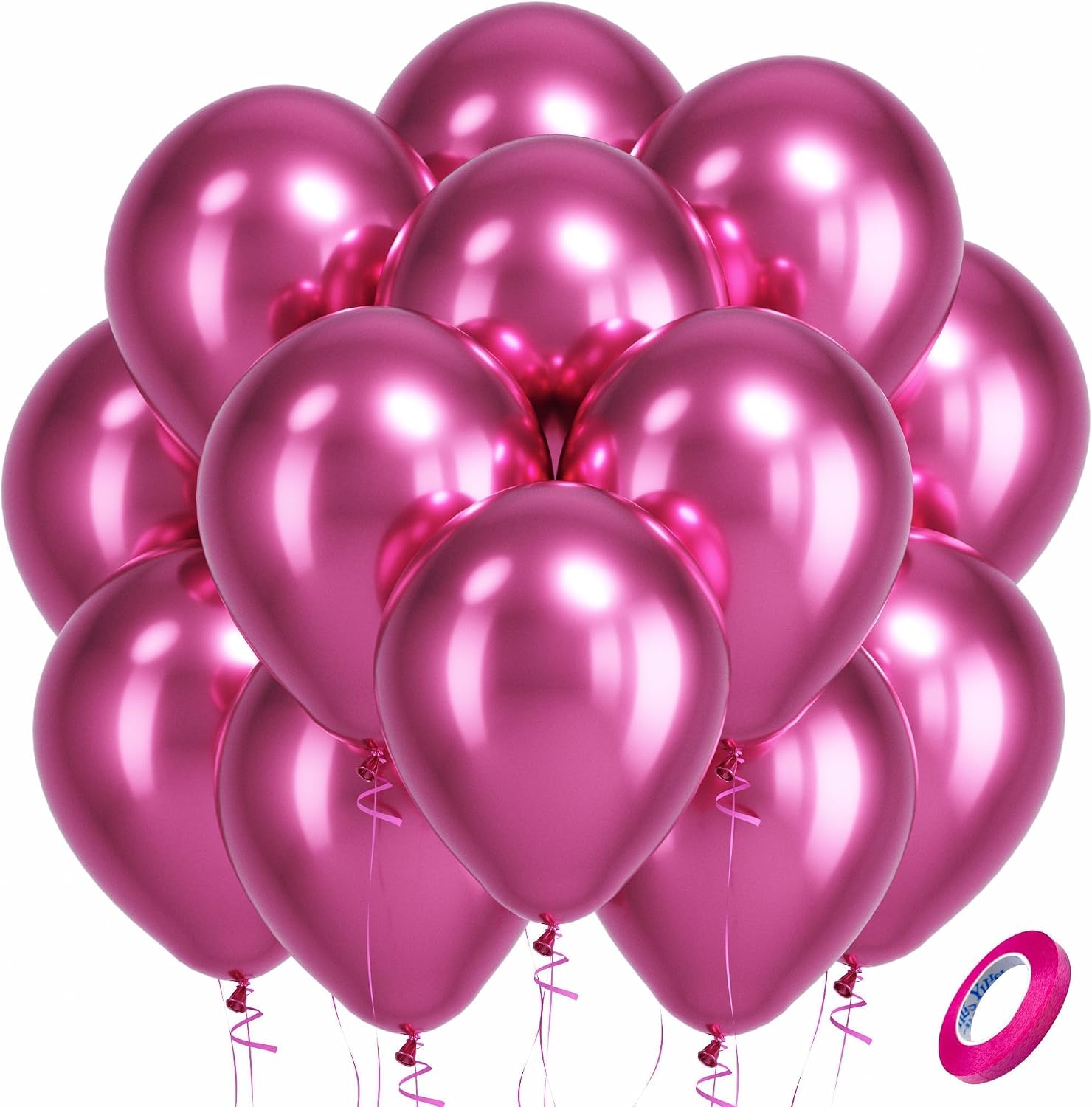 Bezente Assorted Latex Rainbow Balloons 100 Pack 12 inch - Image 180
