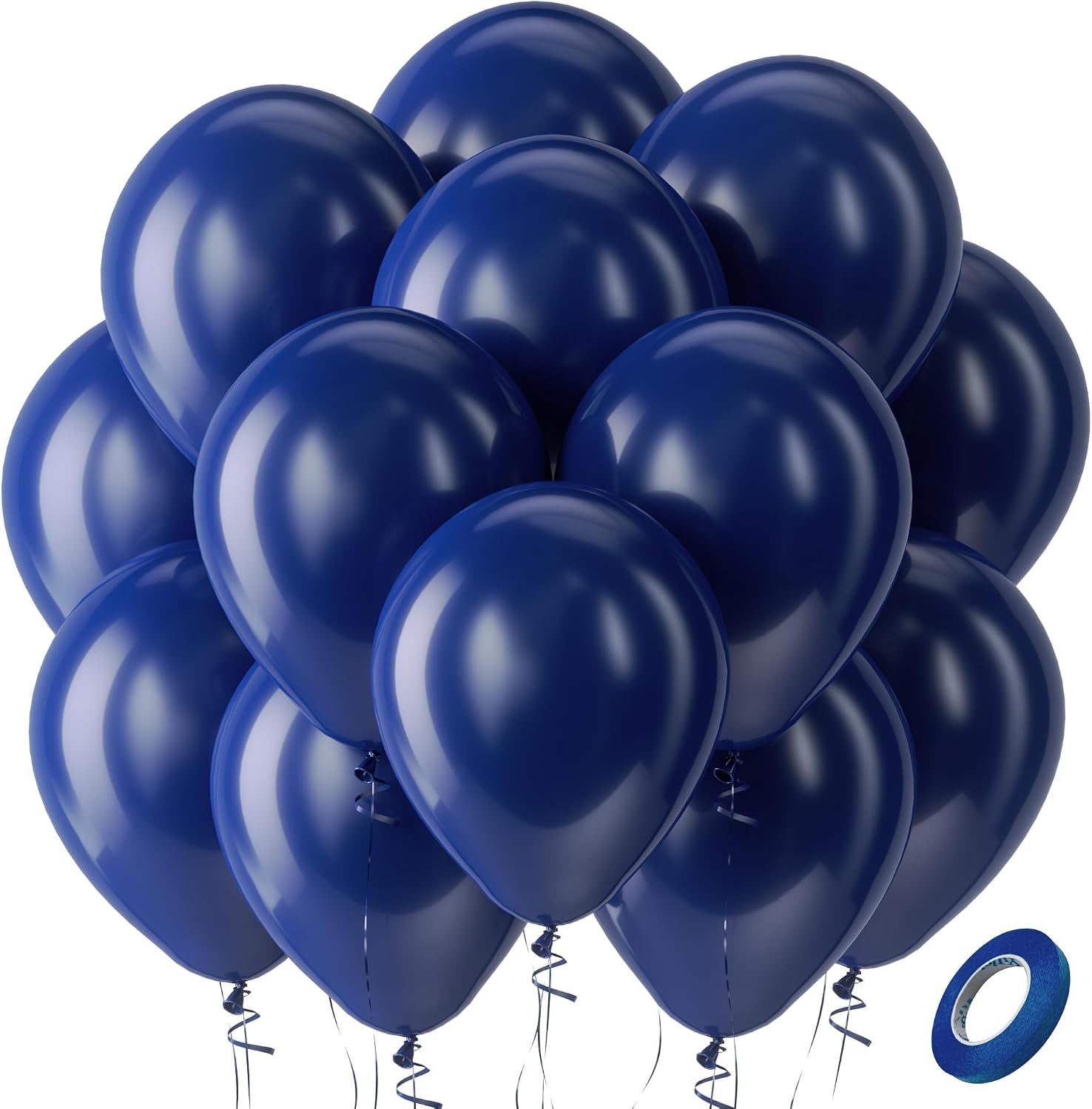 Bezente Assorted Latex Rainbow Balloons 100 Pack 12 inch - Image 205
