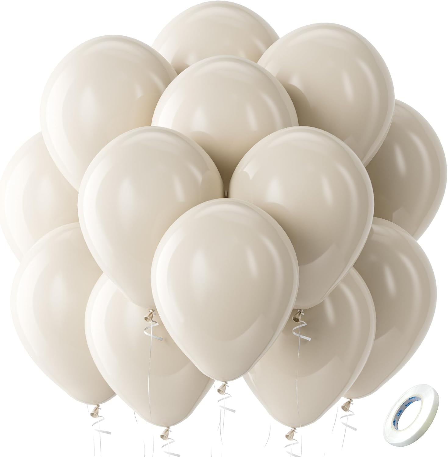 Bezente Assorted Latex Rainbow Balloons 100 Pack 12 inch - Image 100