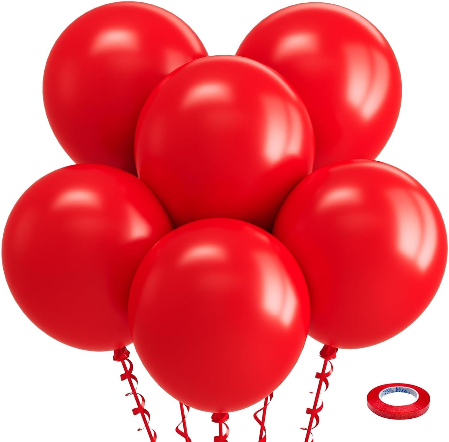 Bezente Assorted Latex Rainbow Balloons 100 Pack 12 inch - Image 174