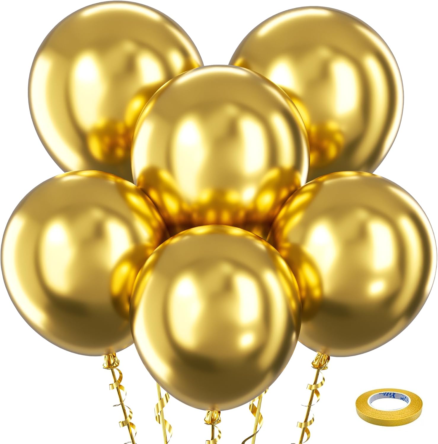 Bezente Assorted Latex Rainbow Balloons 100 Pack 12 inch - Image 7