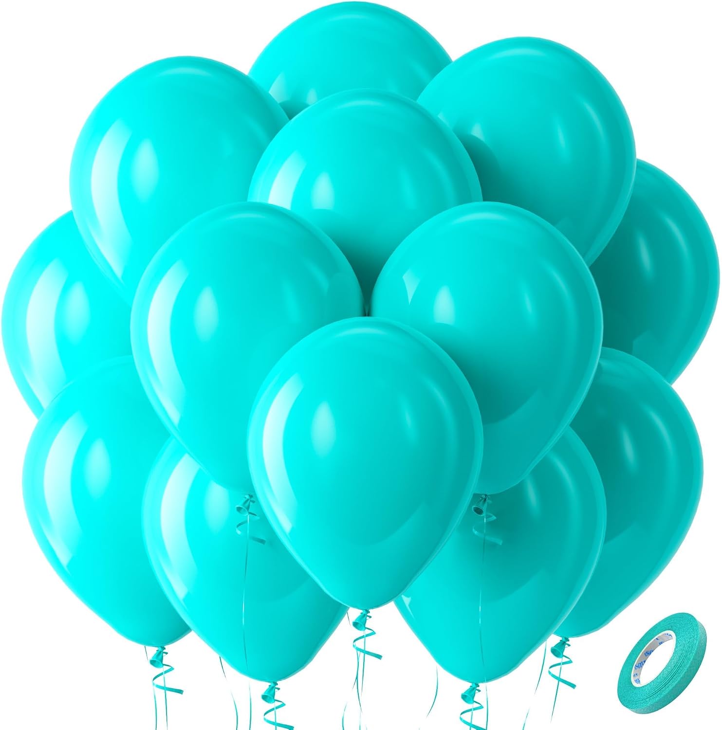 Bezente Assorted Latex Rainbow Balloons 100 Pack 12 inch - Image 183