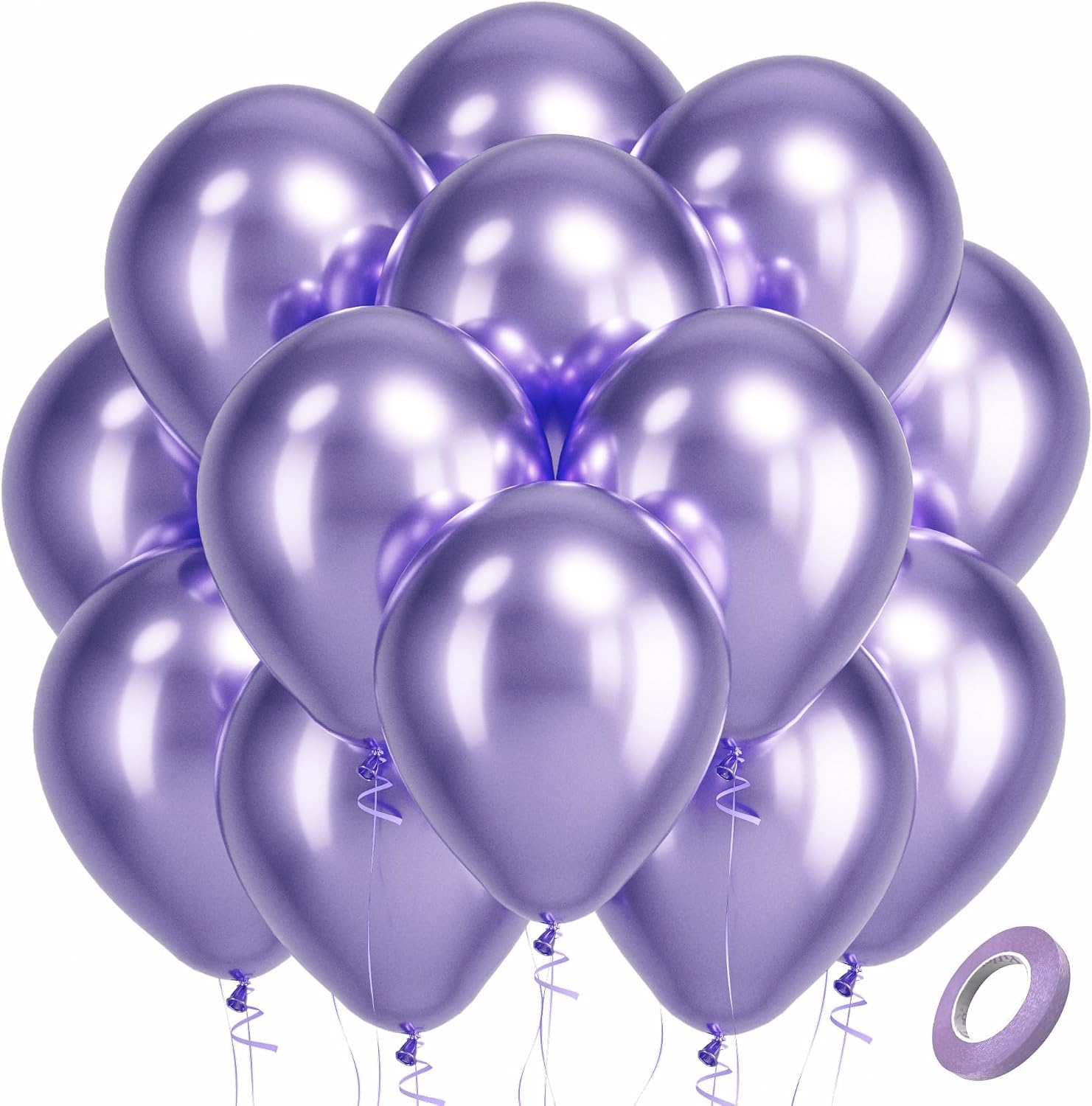Bezente Assorted Latex Rainbow Balloons 100 Pack 12 inch - Image 107