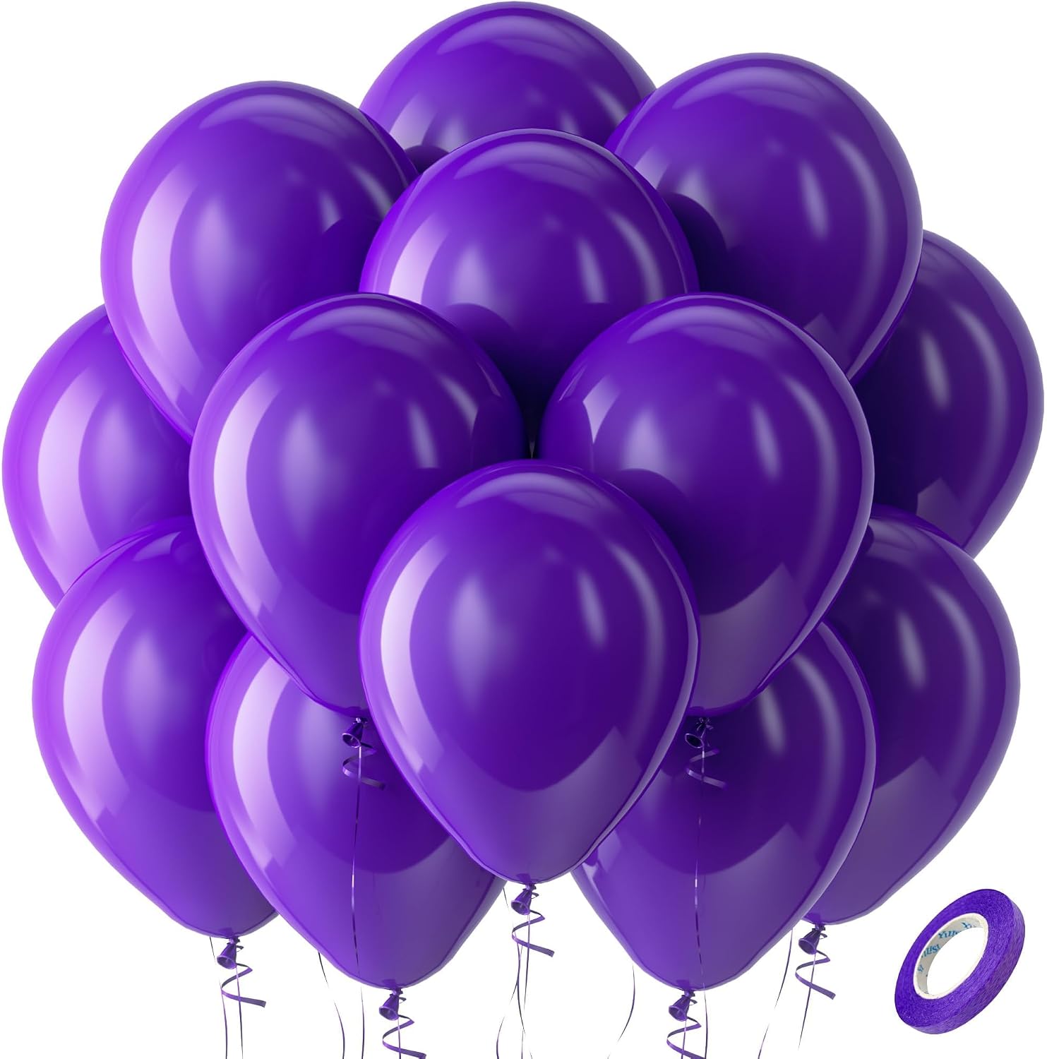 Bezente Assorted Latex Rainbow Balloons 100 Pack 12 inch - Image 201