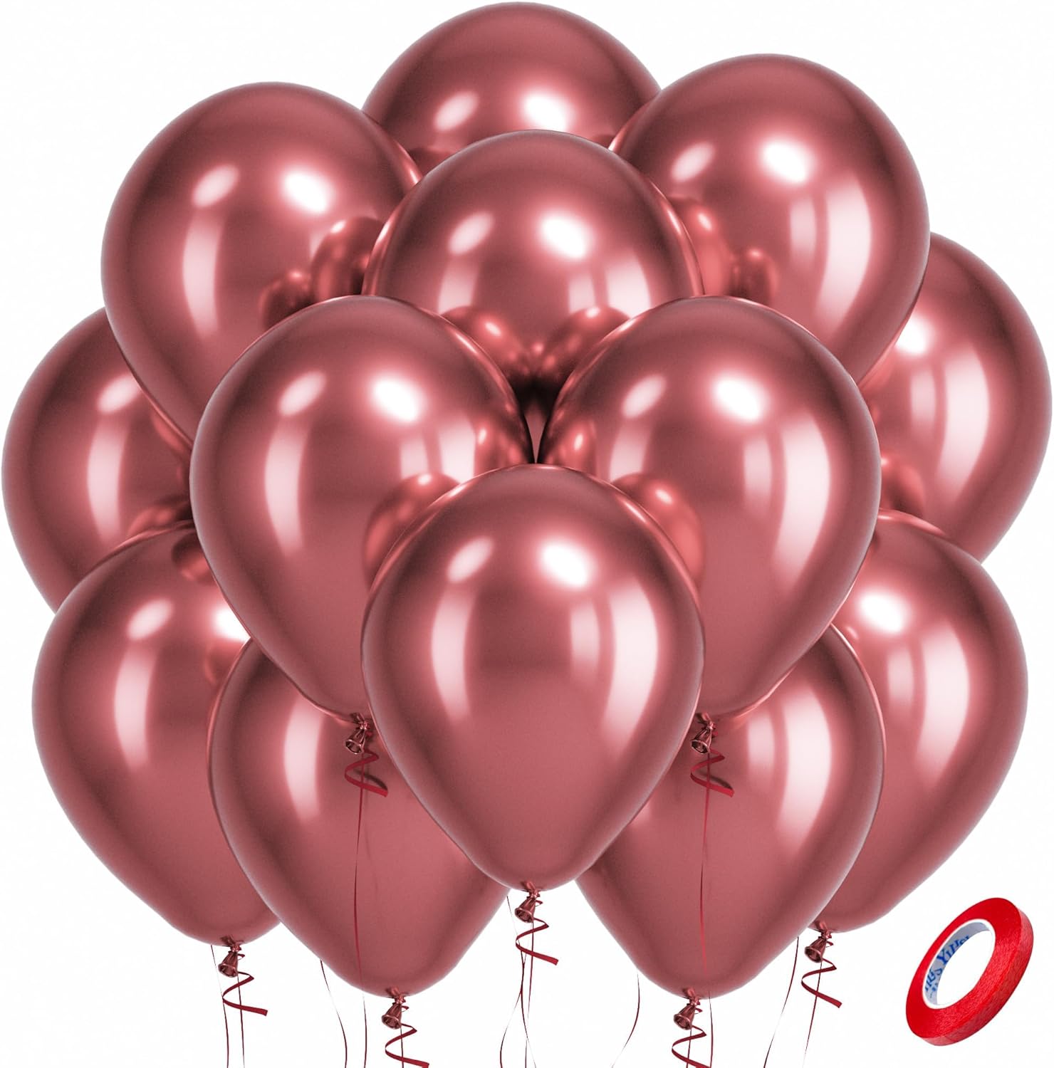 Bezente Assorted Latex Rainbow Balloons 100 Pack 12 inch - Image 225