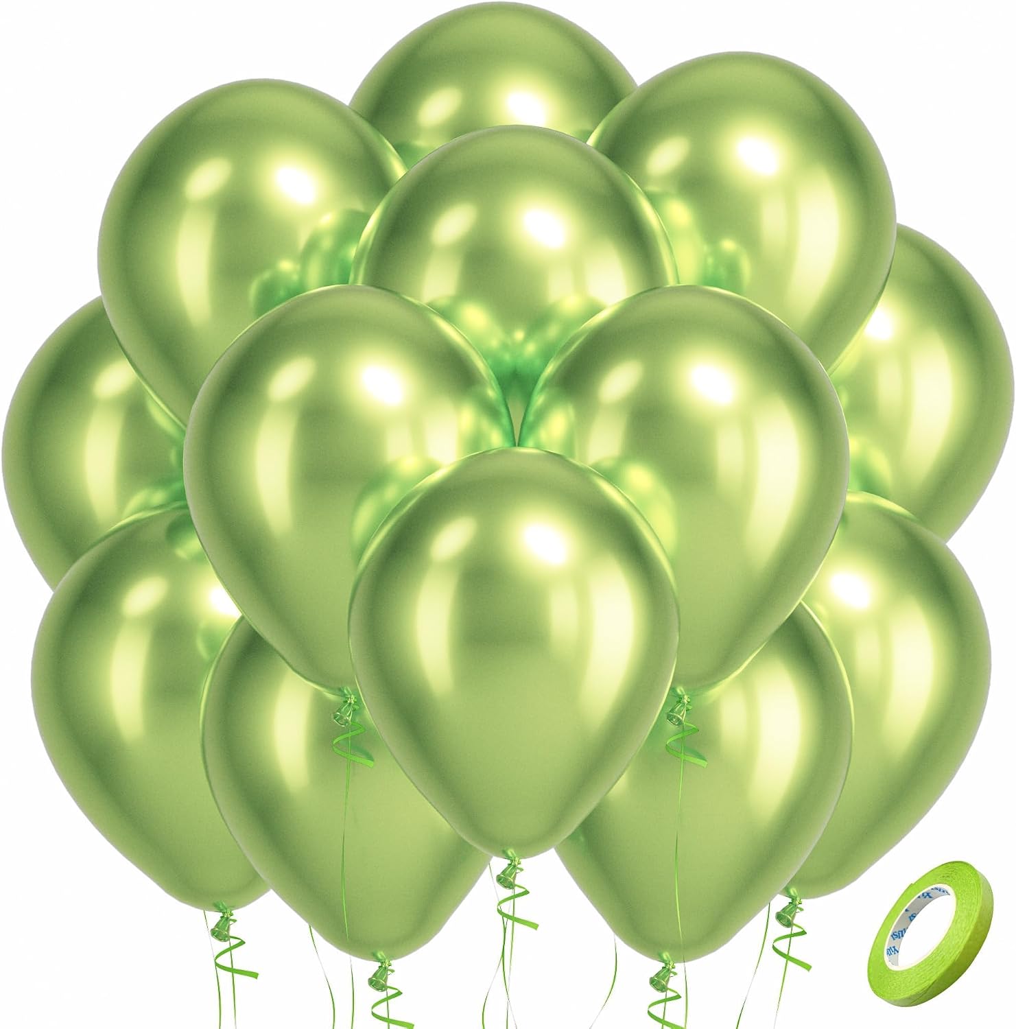 Bezente Assorted Latex Rainbow Balloons 100 Pack 12 inch - Image 146