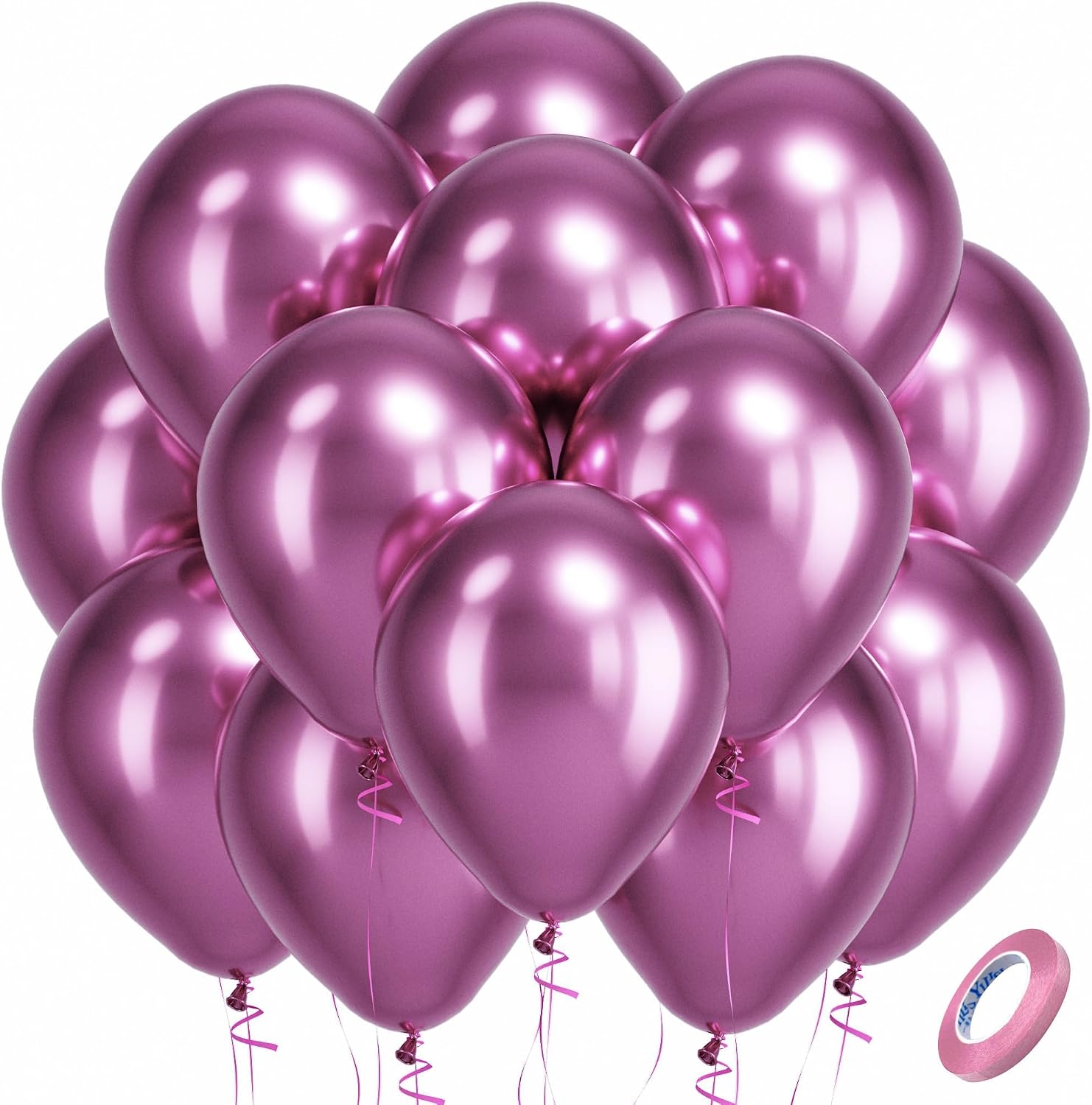 Bezente Assorted Latex Rainbow Balloons 100 Pack 12 inch - Image 98