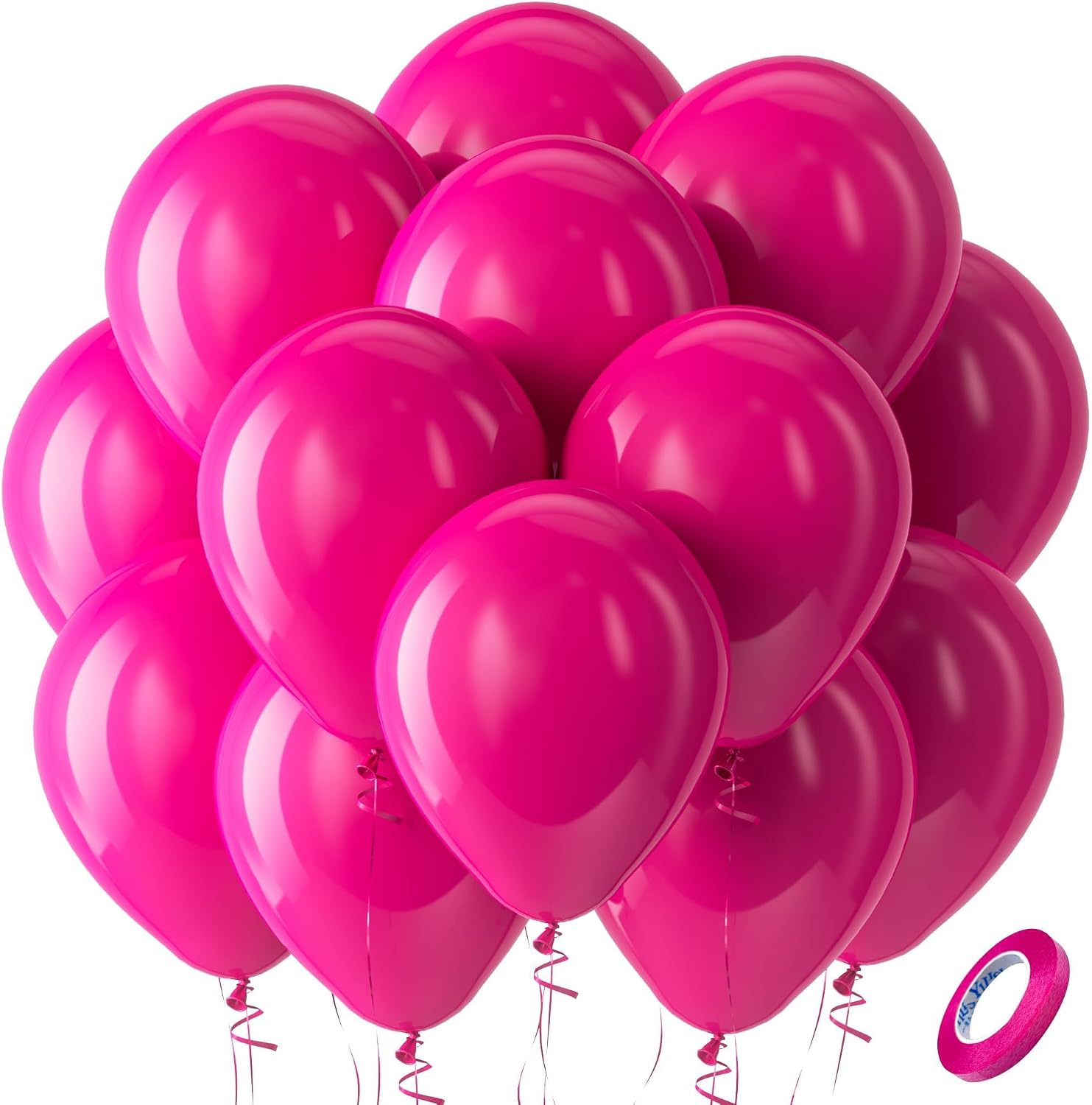 Bezente Assorted Latex Rainbow Balloons 100 Pack 12 inch - Image 200