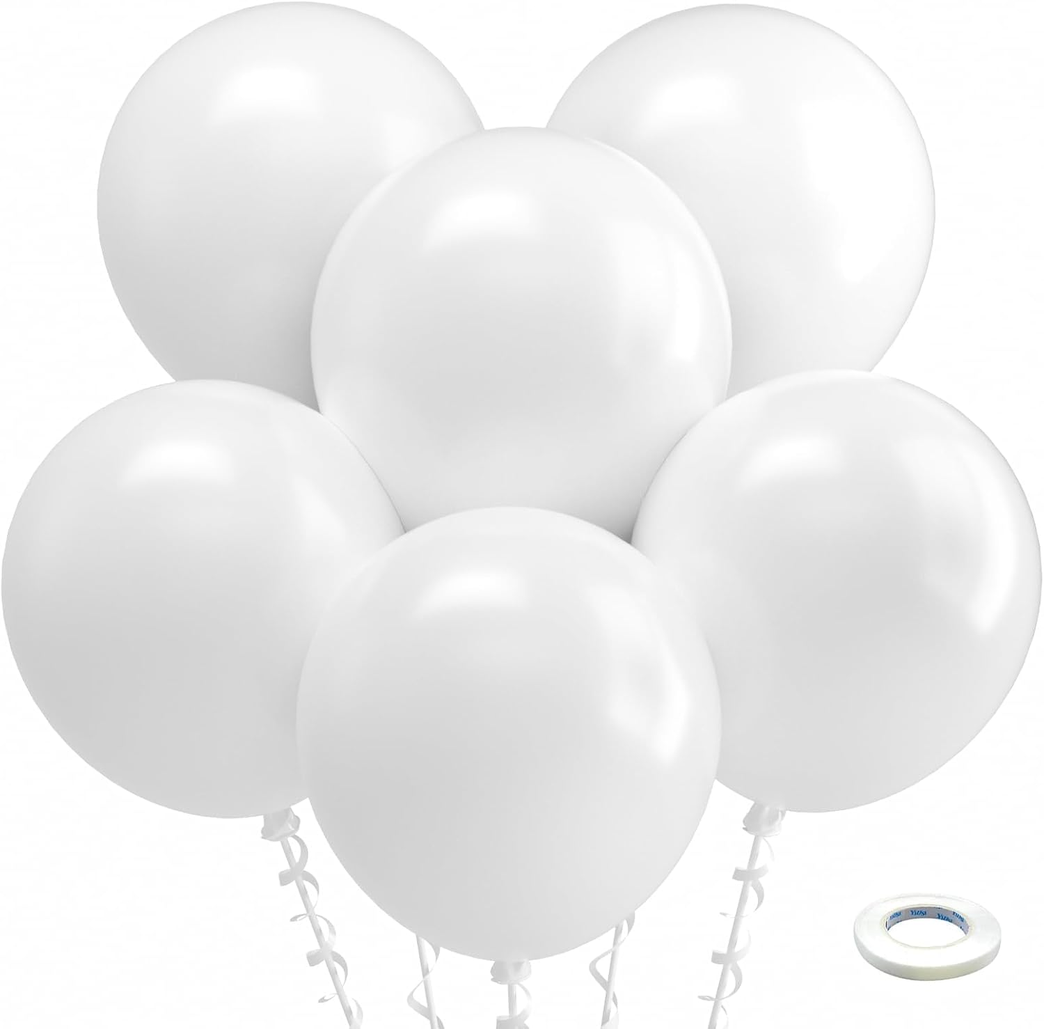Bezente Assorted Latex Rainbow Balloons 100 Pack 12 inch - Image 147